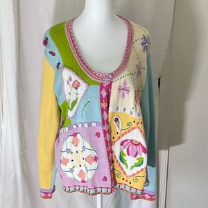 Absolutely adorable patchwork sweater
